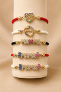Andrea Charm Bracelet - personalized gold charm bracelet by AC Jewels